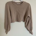 Free People Crop tan sweater Photo 0