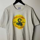 Roots 90s Vintage All Sport Grass  Guns Save Lives T Shirt Made In USA Snake Photo 4