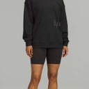 Lululemon Perfectly Oversized Crew *Graphic Black 6 Photo 2