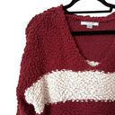 FAVLUX  Striped Popcorn Knit Oversized Sweater Sz Medium Photo 1