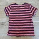 Full Tilt  - Stripped Baby Tee in Red and Brown Photo 4