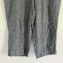 J.Jill  Linen Love Linen Women’s Wide Leg Crop Pants Grey Marl Size XL Photo 5