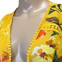Emory park Emory‎ park yellow flower print swimming cover up size M Photo 11