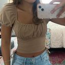 Hollister Brown Cinch Top Photo 0