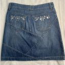 White House | Black Market  Denim Skirt size 0. Pre-owned. Photo 2