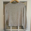 Danskin  Women’s Grey Cropped Lightweight Yoga Sweatshirt Knot Front Size M Photo 2