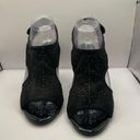 Anne Klein  I Flex Sizes 7.5 Black Fabric Memory Foam Sandal Shoes 3 3/4 in Photo 2