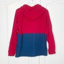 L.L.Bean  Anorak Jacket Red & Blue Size Medium Petite Photo 2