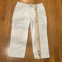 Liz Claiborne  women’s straight leg ankle white mid-Rise jeans size 16. . Photo 4