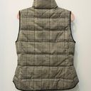 Banana Republic plaid brown black puffer vest size XS Photo 2