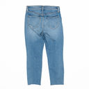 L'AGENCE  Sada High Rise Cropped Slim Cotton Stretch Denim Jeans Reservoir Wash  Photo 3