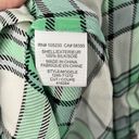 Joie  Kariana Silk Green Plaid Button Down Blouse Photo 3