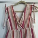 Marine layer cotton Sage Double Cloth Maxi Dress in pink stripe pocket XS Photo 6