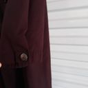 Gallery Vintage Galllery Coat Women's Plus Size 18W Plum Double Breasted Long Maxi Photo 2