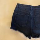 ZARA  Black High Rise Distressed Denim Shorts Size 6 Photo 7