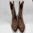 Shyanne  Cassia Sugar Mate Glitter Inlay Western brown Boot Snip Toe Size 10 Photo 2