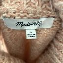 Madewell  Tan & Cream Knit Wool Blend Sleeveless Turtleneck Sweater - Small Photo 3