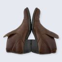 Born Shoes Born Rachelle Dark Brown Chocolate Leather Tongue 2" Block Heel Ankle Boot 10 Photo 4