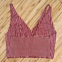 John Galt Gingham Crop Top Photo 1