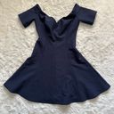 Cinq à Sept Cinq A Sept Dress Kenna Off The Shoulder Mini Navy 6 NWT New Photo 3