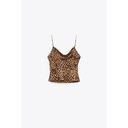 ZARA  Satin Effect Printed Chain Strap Cami Photo 9