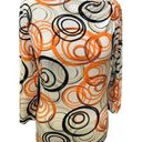 St. John  quarter sleeve ruched tunic multi swirl exclusive to Nordstrom small Photo 0