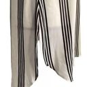 Como vintage  Drop Shoulder White and Black Stripe Semi-Sheer Tunic Size XL Photo 2