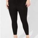 Torrid Studio Luxe Ponte Pants Black Skinny Mid Rise Stretch Ankle Size 16R Photo 0