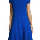 Rebecca Taylor  Dress Short Sleeve Diamond Texture Dress in Royal Blue Sz 2 GUC Photo 0