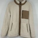 Abercrombie & Fitch  Soft Collection Quarter Zip Sherpa Ivory Size Medium Photo 0