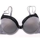 Vassarette  Shimmer Lace Push Up Bra Size 38B Silvery Gray Underwire  75349 Photo 0