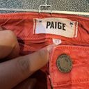 Paige  Jeans Troy Boy Style - Size 27 - Orange/Pink - Boyfriend Fit Photo 4