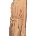 Moth Anthropologie Brown Wool Blend Long Sleeve Belted Womens Coat Size Sure Tan Photo 3