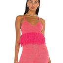 Bubblegum JoosTricot Fringe Bralette Top in  Photo 0