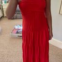 Soma Maxi Dress Red Size XS Photo 0