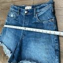 Abercrombie & Fitch  4” The Dad High Rise Blue Jean Shorts Size 31 Photo 5