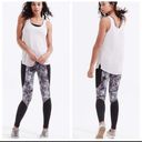 Lou & grey  Black Gray Etchblock Patterned Leggings Photo 6