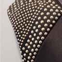 Marilyn Monroe  Black Back Zip Gold Studded Sheath Dress Size M Photo 1