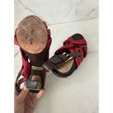 L.A.M.B. Red Brown Leather Sandals Heels Size 6.5 Photo 5