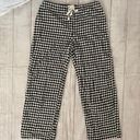 Ralph Lauren women M 100% cotton pull on plaid pj pants black & white Photo 0