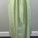 Vince  Sweet Grass Green Bow-Back Pleated Square Neck Midi Dress Medium NWT Photo 13