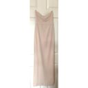 Mistress Rocks  Strapless Bodycon Slit Maxi Gown Dress Champaign Size XS NEW Photo 1