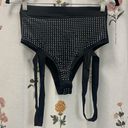 iHeartRaves Black Rhinestone Highwaisted Hot Pants Photo 1