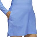 Adidas NWT  Women’s Long Sleeve Golf Dress with shorts Blue Medium Photo 2