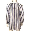 Harvé Benard Harve Benard Sheer Blue and White Striped Blouse Size 1X Photo 1