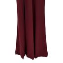 Dress the Population  Sandra Plunge Crepe Trumpet Gown in Burgundy size M NWT Photo 5