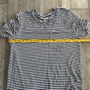 Roots Size Small Blue and White Striped Preppy T-Shirt Dress Photo 4