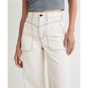 Madewell NWT  Perfect Fit Wide-Leg Utility Pants in Garment-Dyed Canvas sz 31 Photo 3