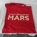 ma*rs Thirty 30 Seconds to  30STM Red VIP Tour Tote Bag 2010 2011 RARE Jared Leto Photo 0