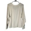 Z Supply  White Long Sleeve V-neck Oversized Waffle Knit Shirt Women Sz M Photo 1